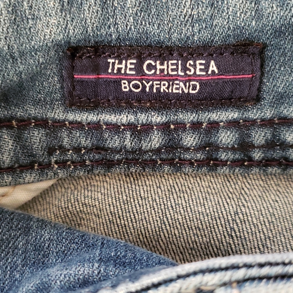 Vigoss The Chelsea Boyfriend Jeans Woman Size 1/2 - Picture 11 of 12